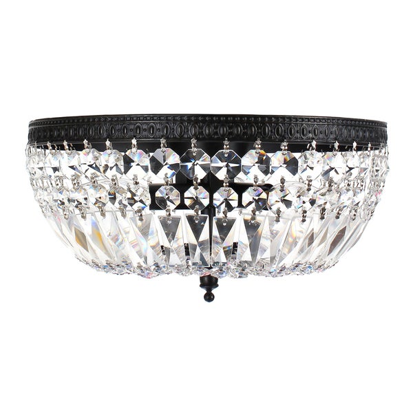 Jessica 3-Light Crystal Basket Flush Mount B207-FH-573