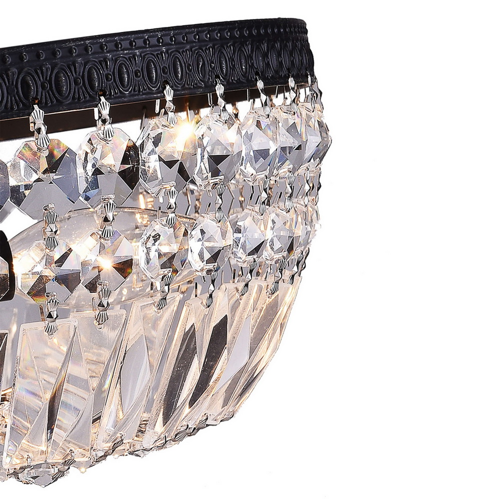 Jessica 3-Light Crystal Basket Flush Mount B207-FH-573