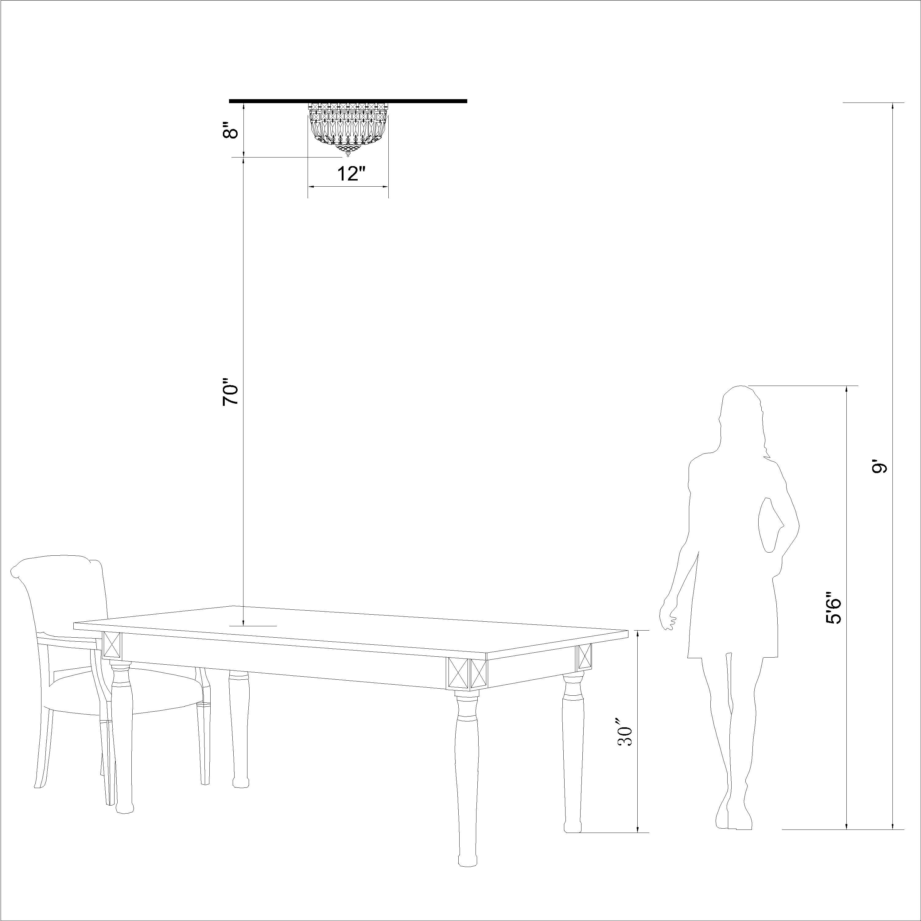 Elisa Chrome and Crystal Basket Flush Mount B221-HU-580