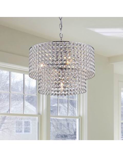 Ainhoa 5-Light Chrome Double Round Crystal Chandelier B337-BX-63