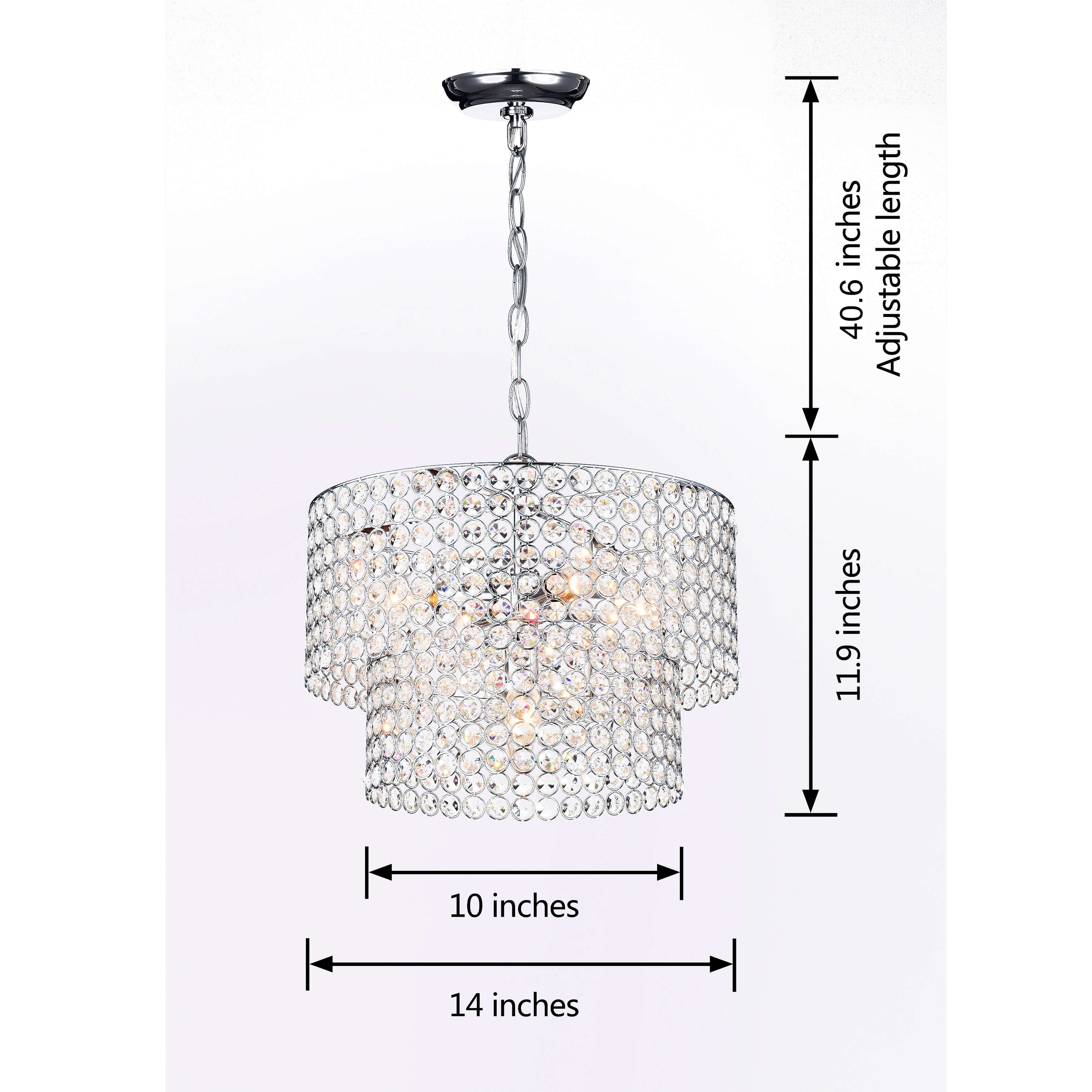 Ainhoa 5-Light Chrome Double Round Crystal Chandelier B337-BX-63