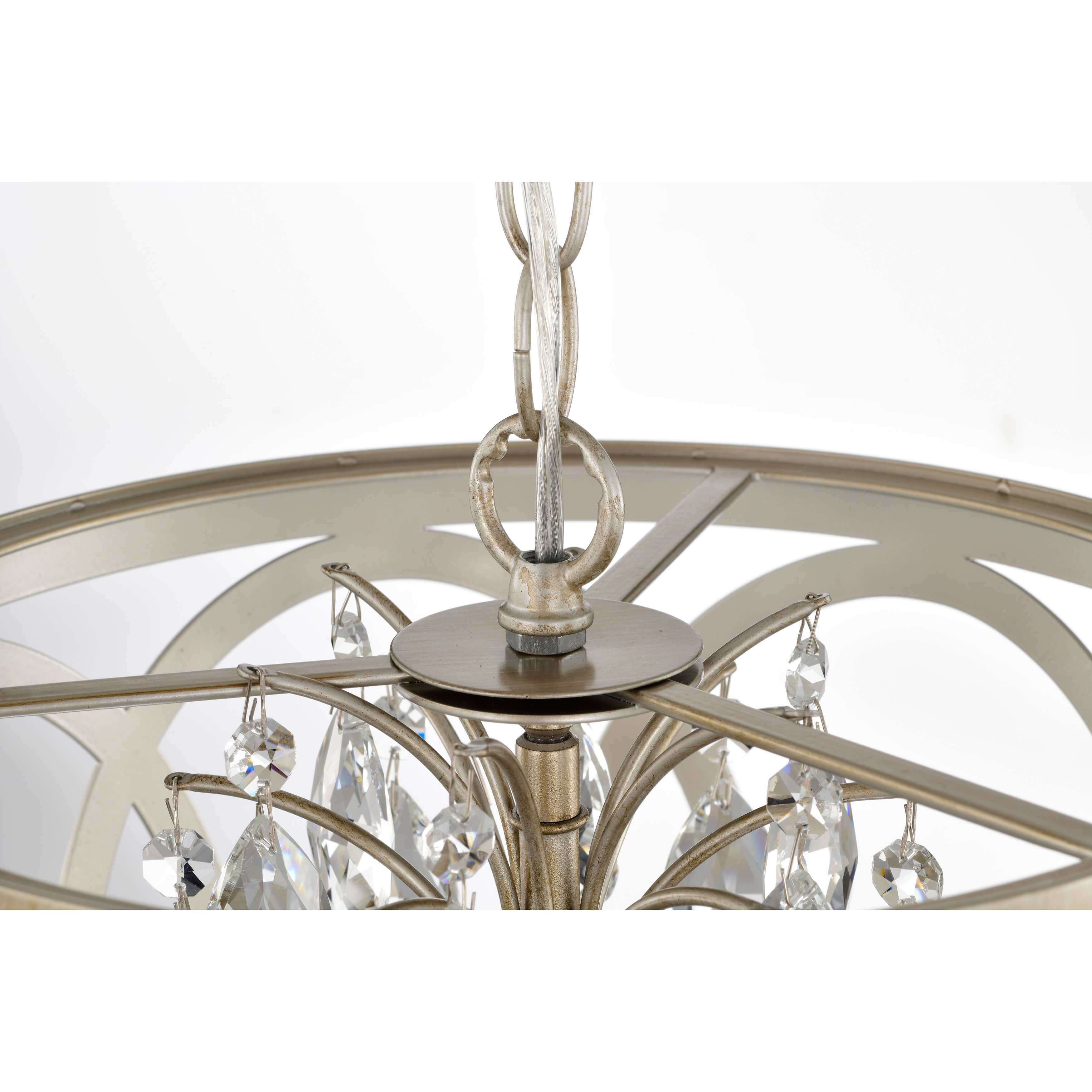 Aurelia 3-light Light Gold with Bronze Metal Cage Drum Chandelier BX-0652-GWQ