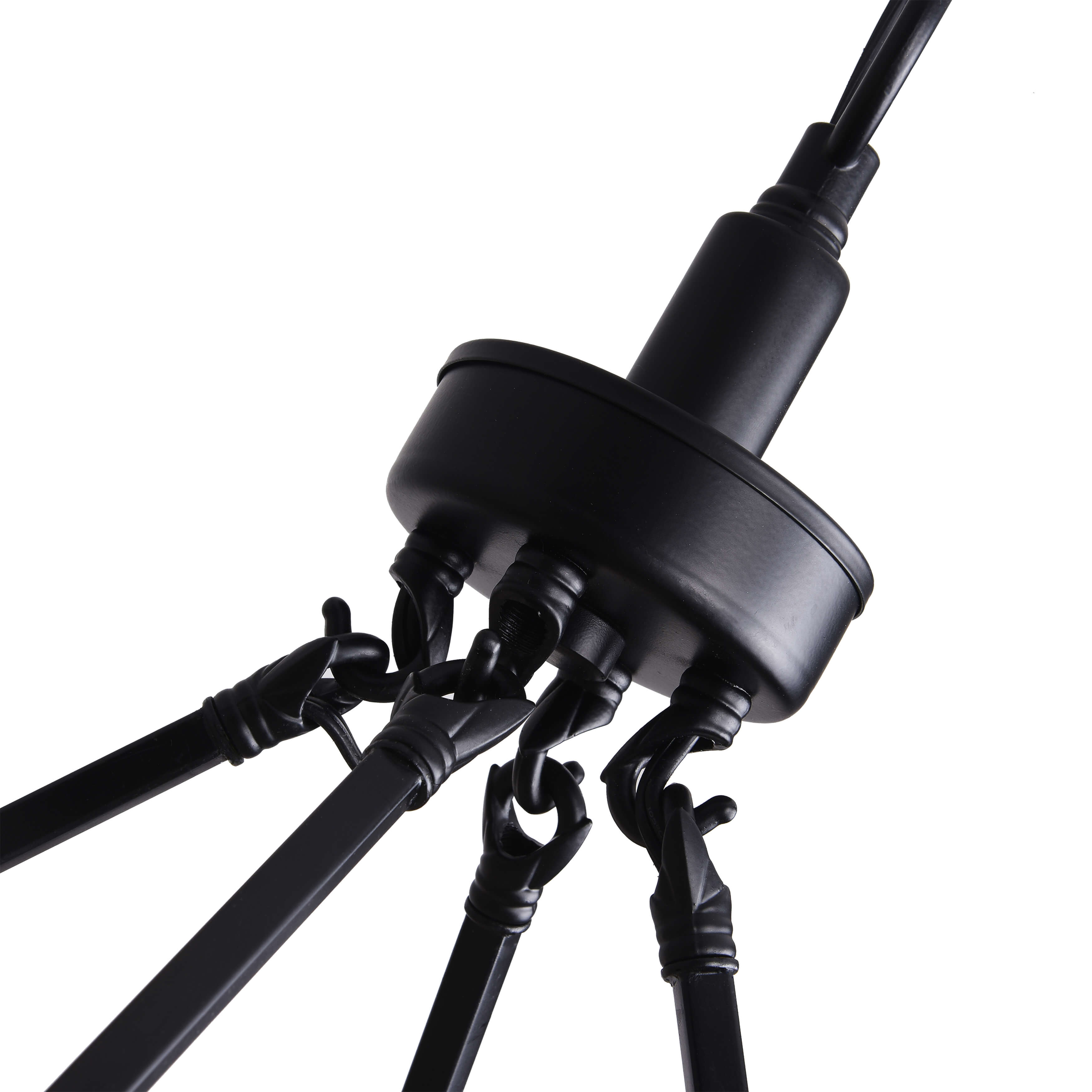 Eva Black 12-light Metal Round Chandelier BX-6495-AYF