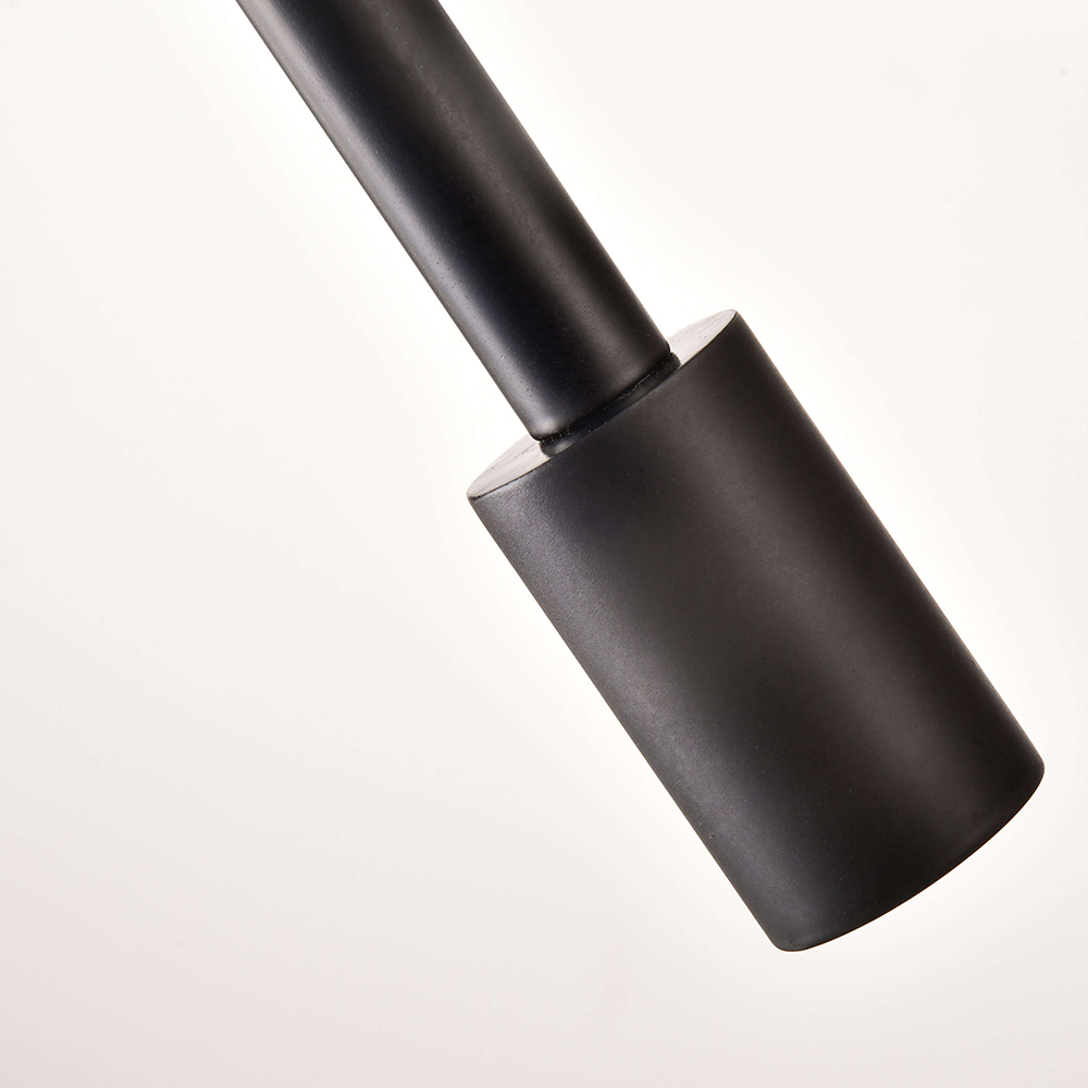 Irene 6-light Matte Black Sputnik Linear Glass Chandelier BX-9029-MMT