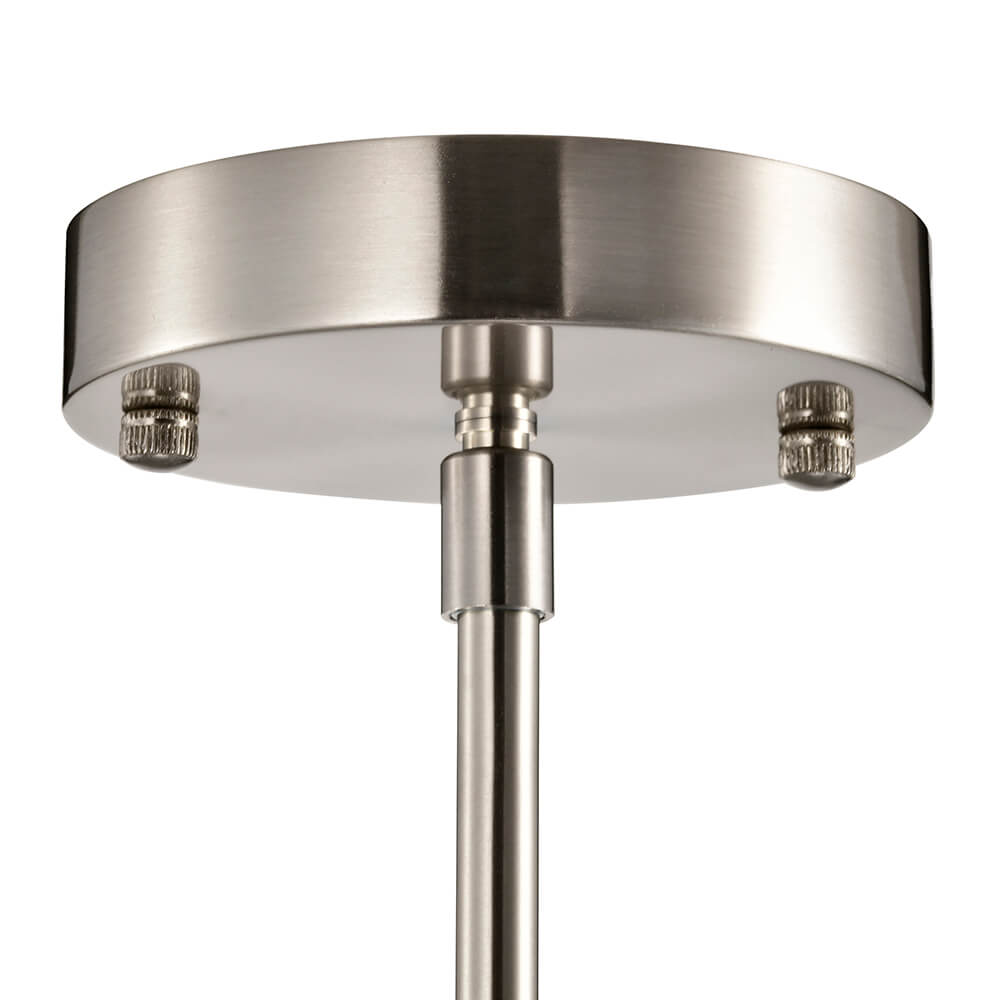 Sophia Satin Nickel Finish Textured Glass Pendant Chandelier FD-2842-QZE