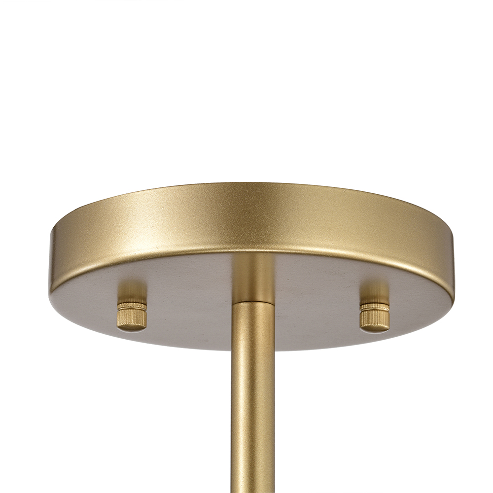 Casandra Shiny Bronze 5-Light Drum Crystal Glass Flush Mount FD-4006-LBD