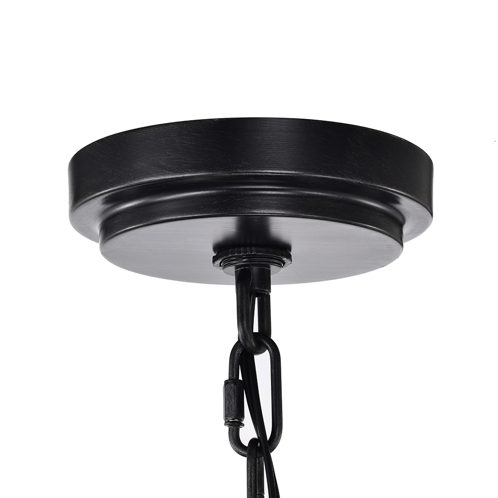 Eva 18-light Antique Black Metal Round Chandelier FD-5695-DZQ