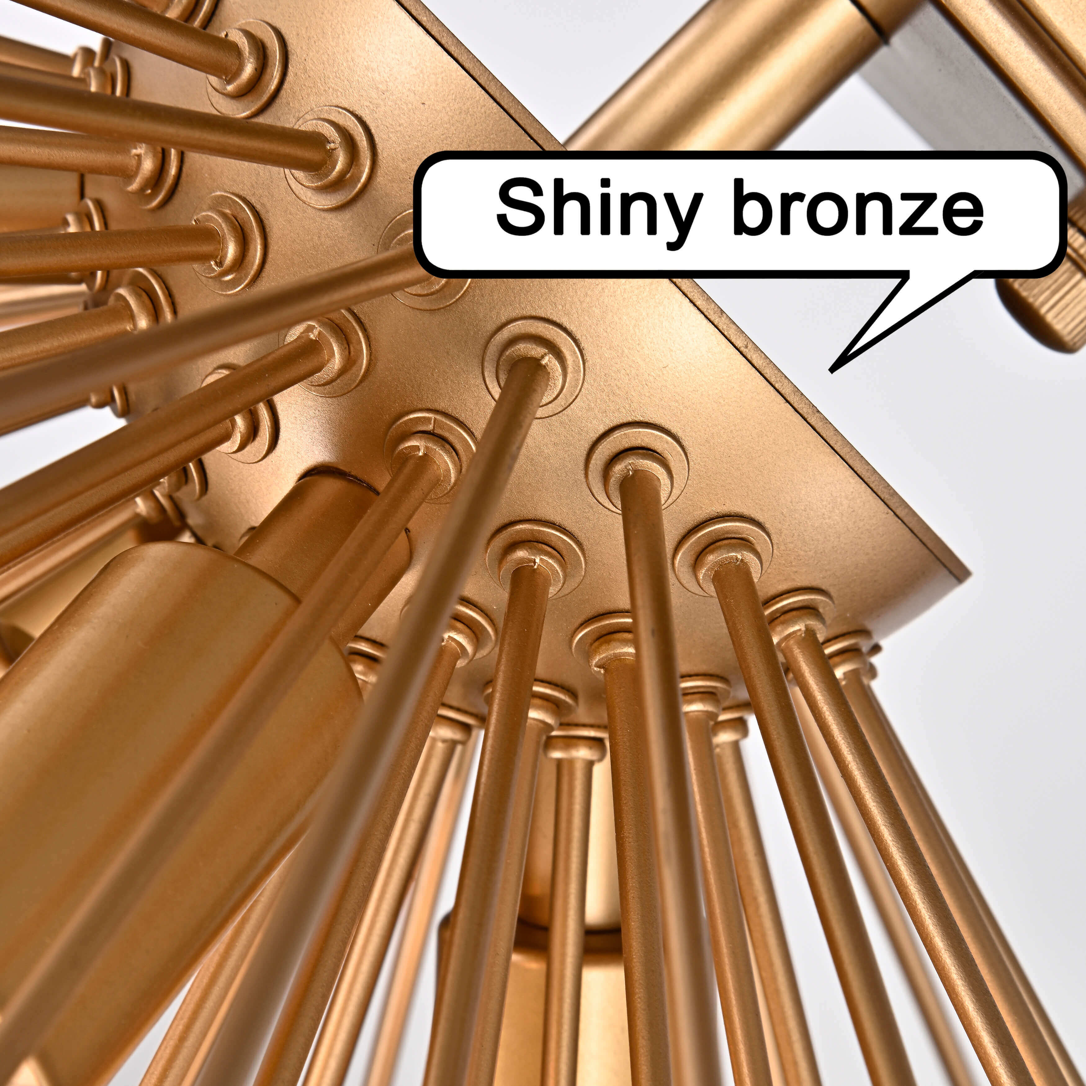 Lorena Sputnik Shiny Bronze Metal Flush Mount with 5 Lights FD-6592-CHJ