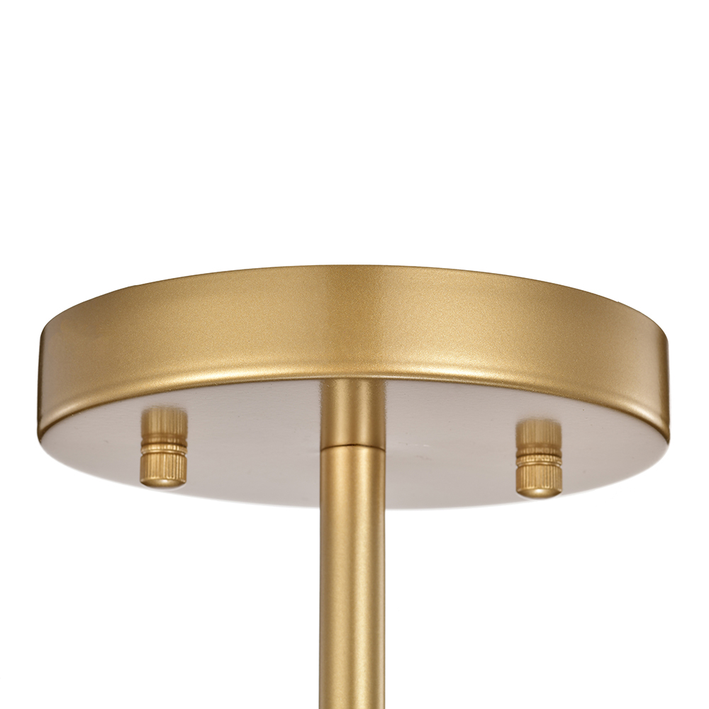 Casandra 4-light Glossy Bronze Flush Mount with Clear Glass Bars FD-6835-PZC