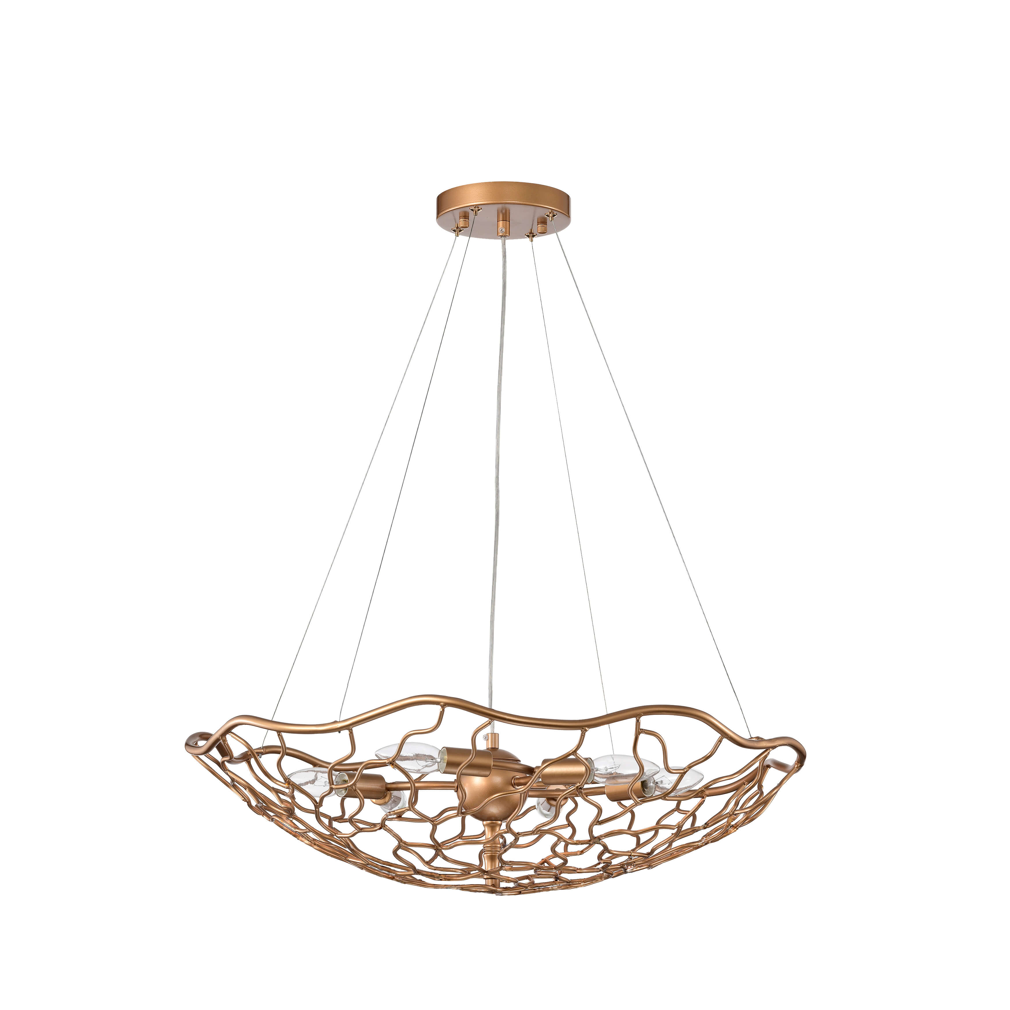 Francisca Shiny Bronze Hand-made Frame Droplet Chandelier FD-8175-BXQ