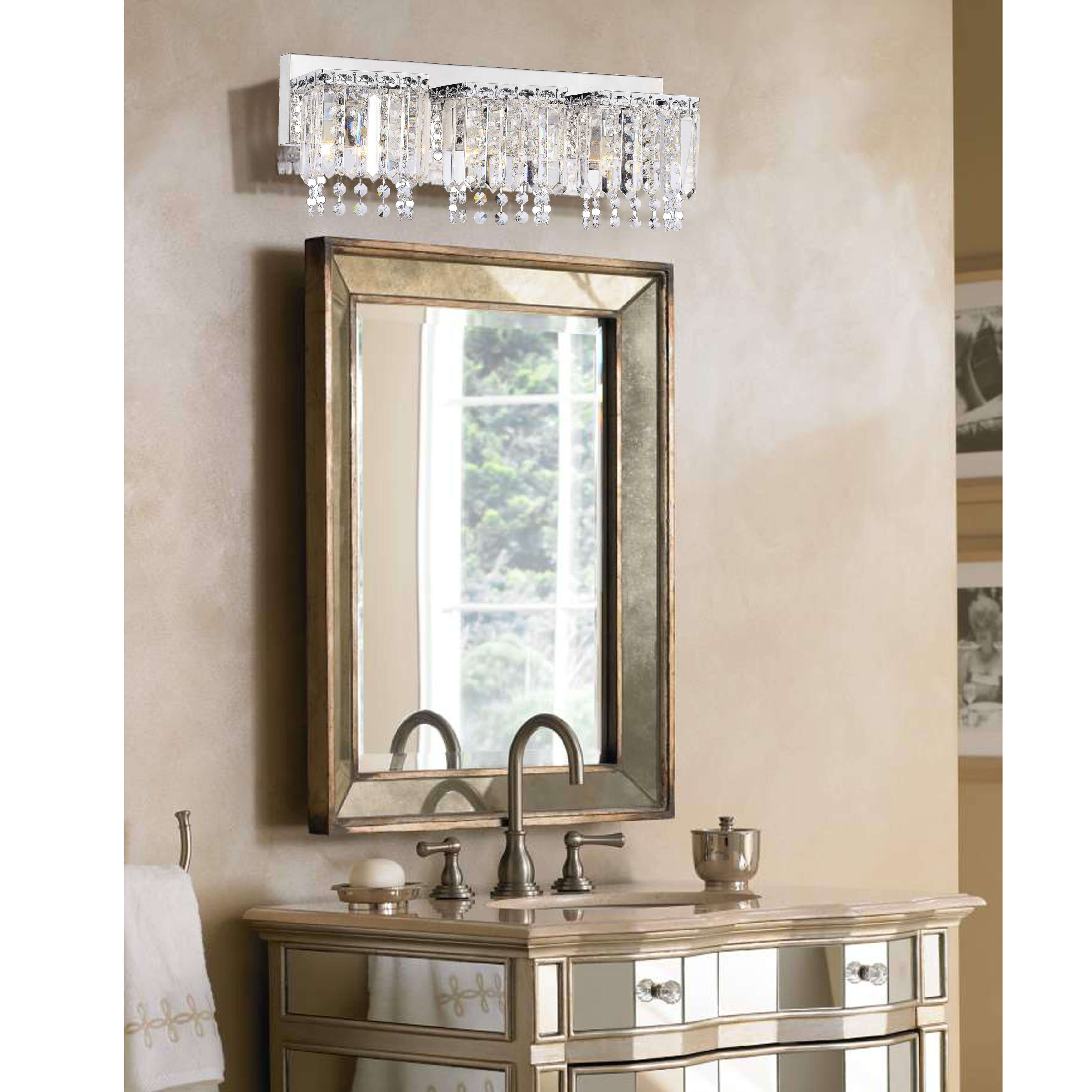 Evelyn 3-Light Crystal Strand Wall Sconce L233-GX-586