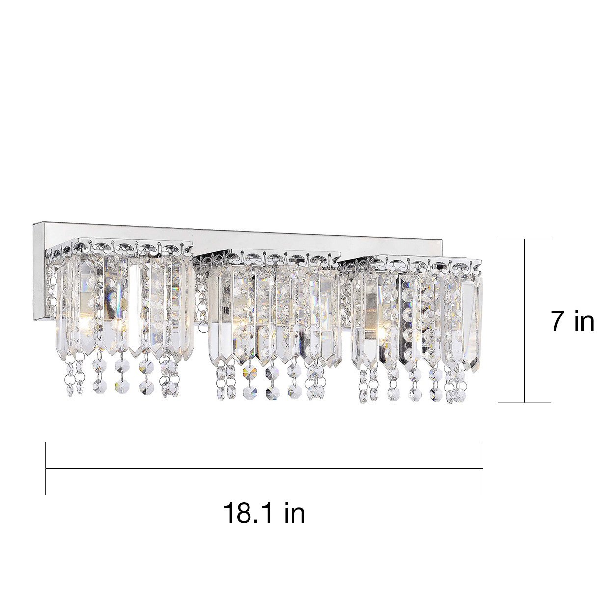 Evelyn 3-Light Crystal Strand Wall Sconce L233-GX-586