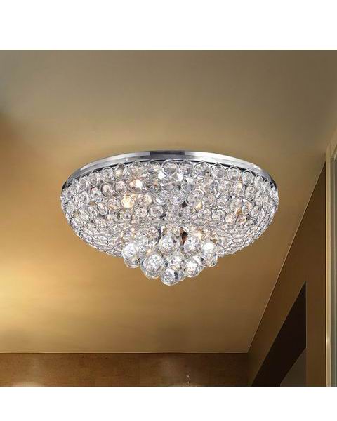 Francisca 4-light Flush Mount Crystal Chandelier