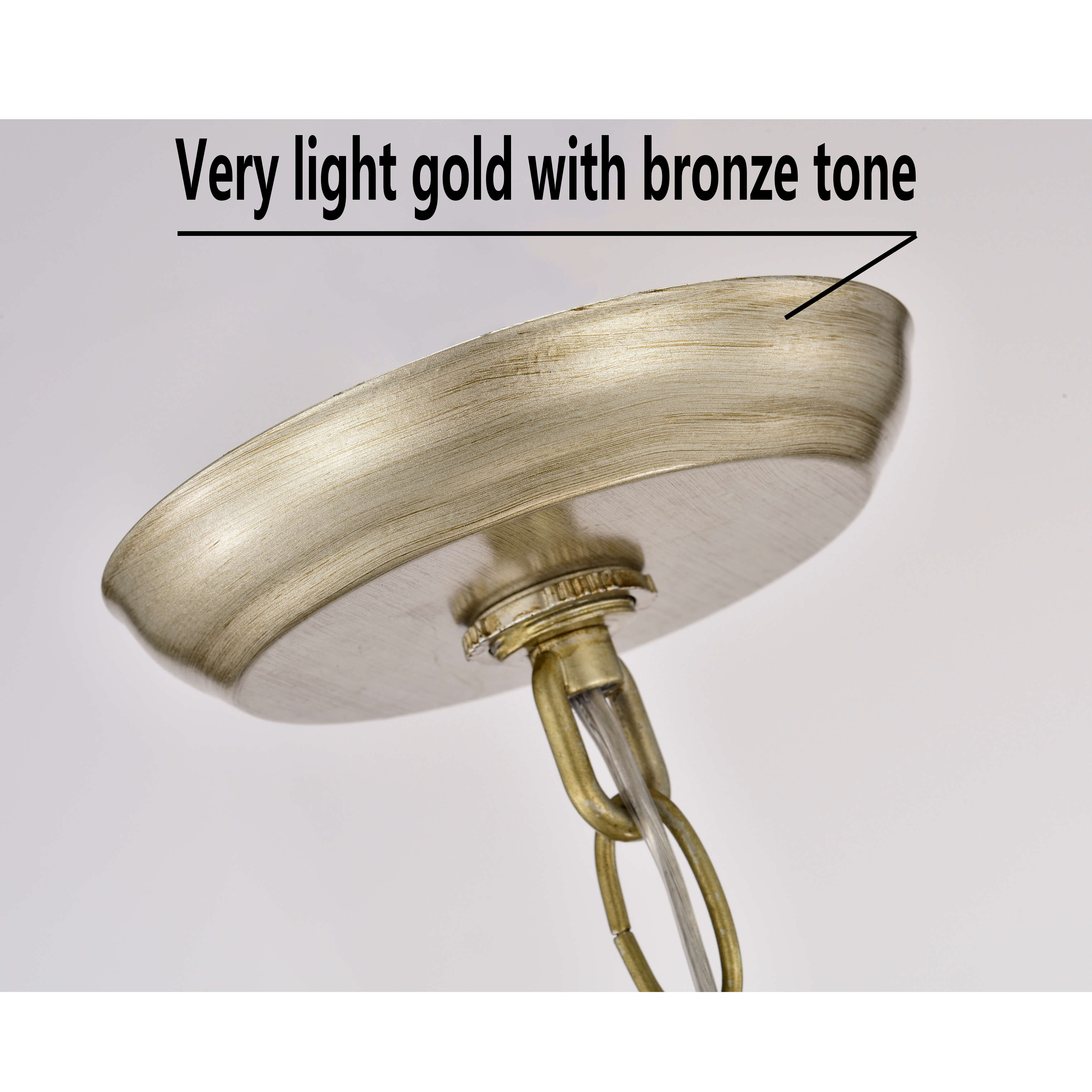 Benita Light Gold with Bronze Tone Metal Large Orb 4-light Chandelier LJ-0321-CCQ