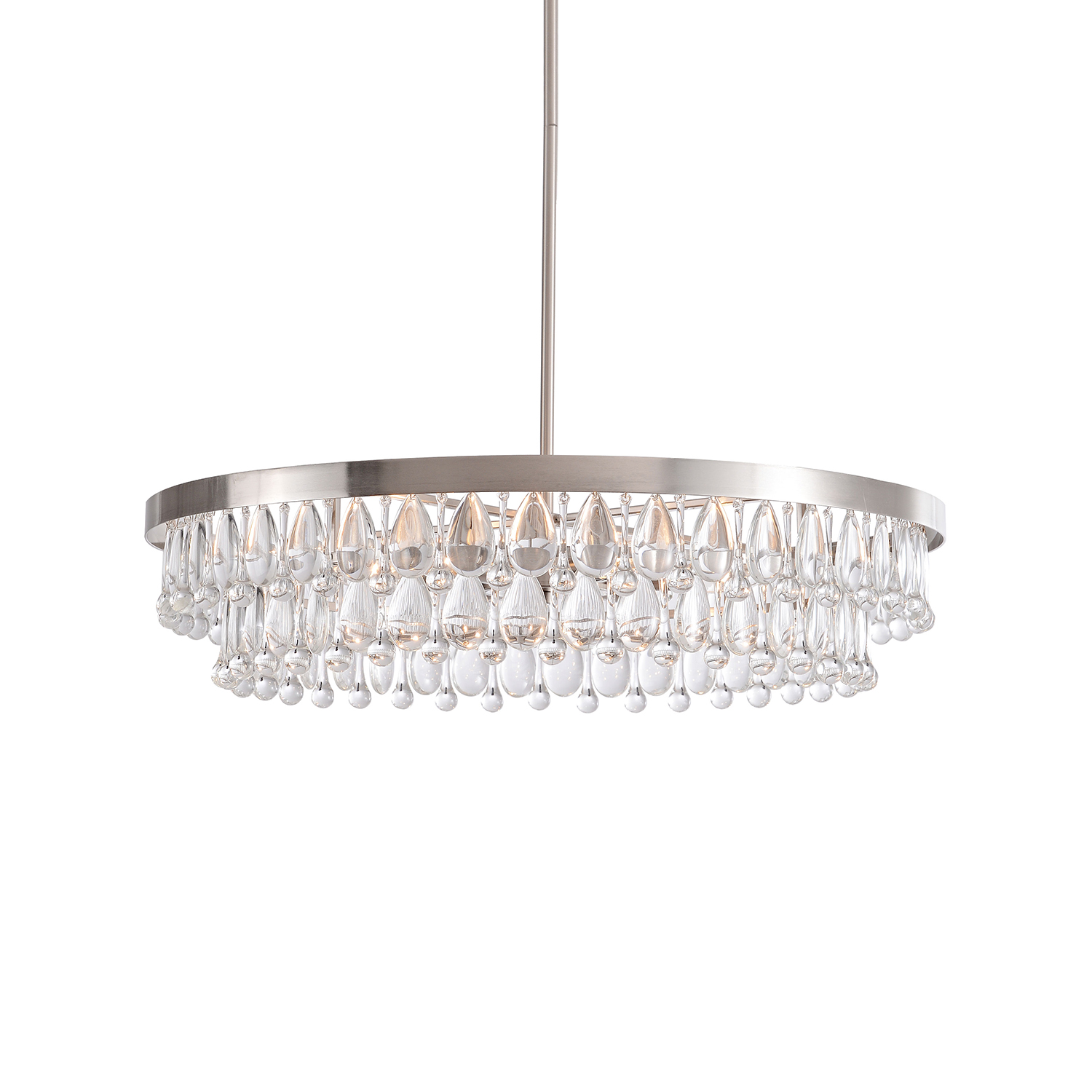 Viviana Crystal 6-light Chandelier - Antique Nickel LJ-1340-LVG