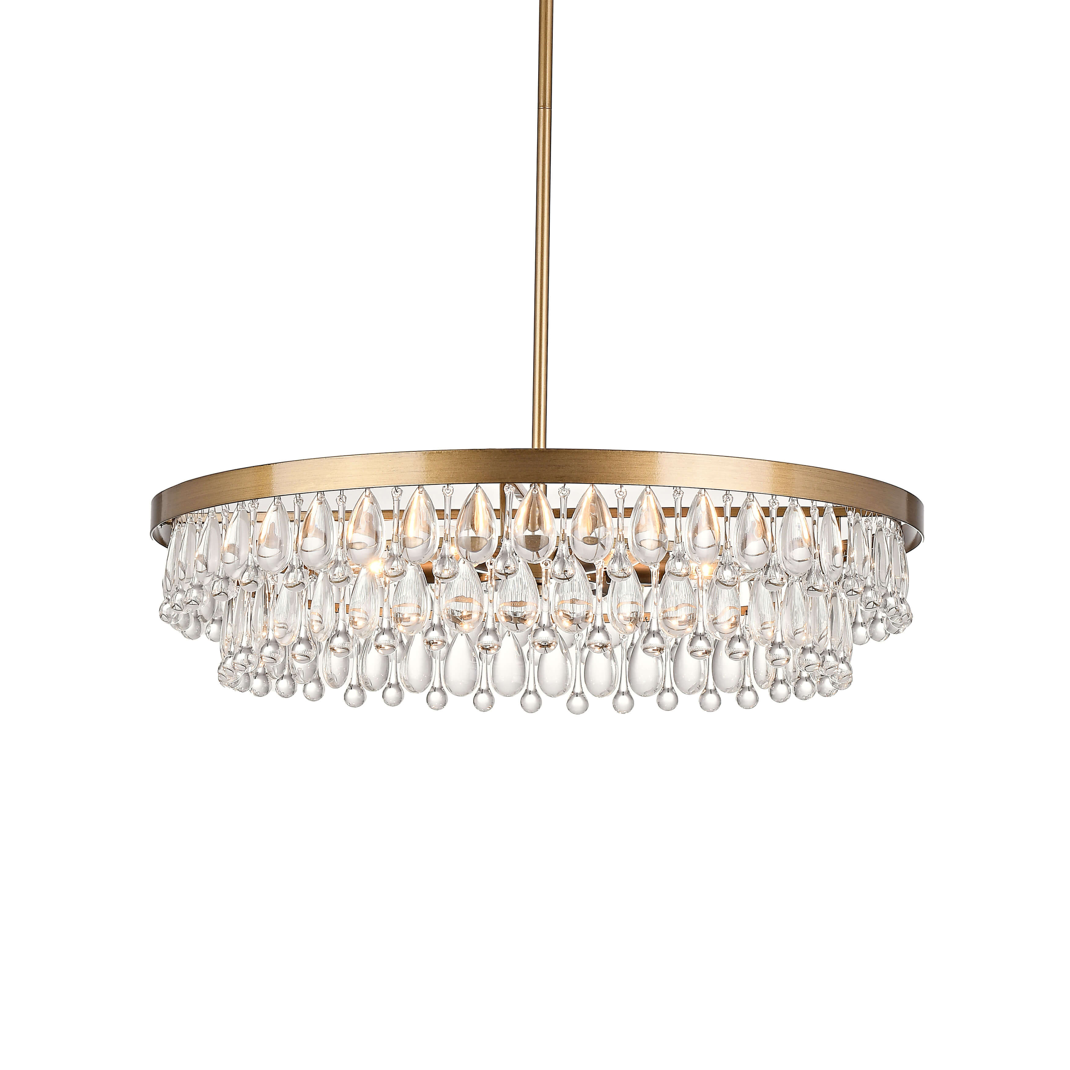 Viviana Crystal 6-light Chandelier LJ-1648-NHW