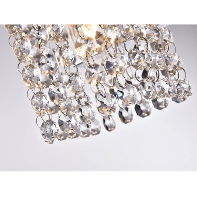 Ivana Chrome and Crystal Mini Wall Sconce LJ-2766-NVG