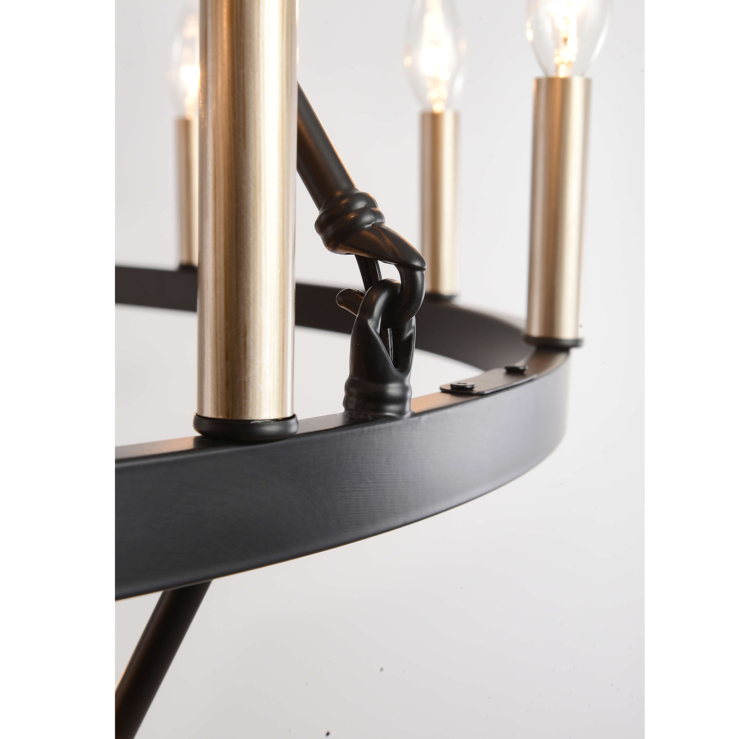 Joshua Round 20-Light 2-tier Wheel Candle Chandelier LJ-3601-MQT