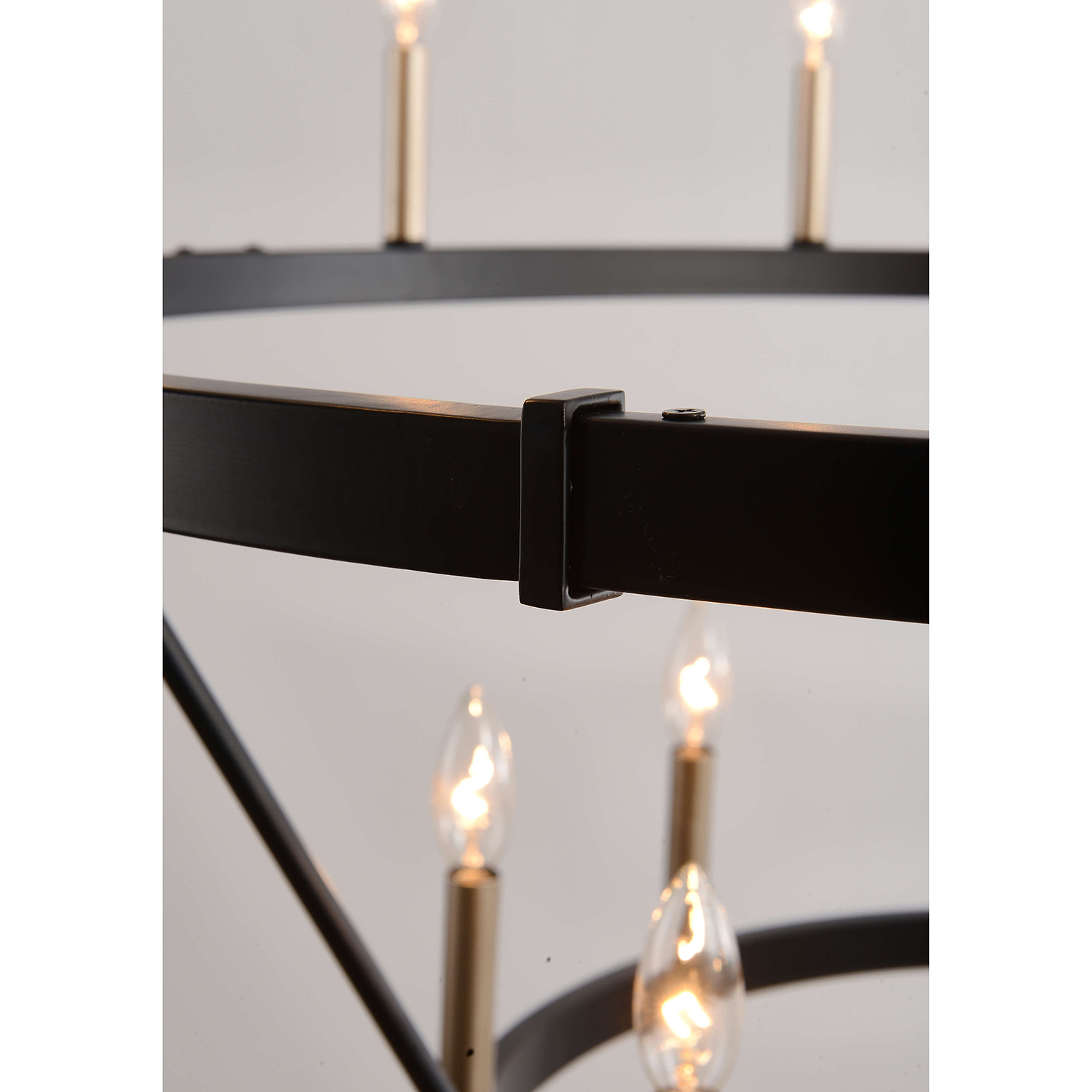 Joshua Round 20-Light 2-tier Wheel Candle Chandelier LJ-3601-MQT