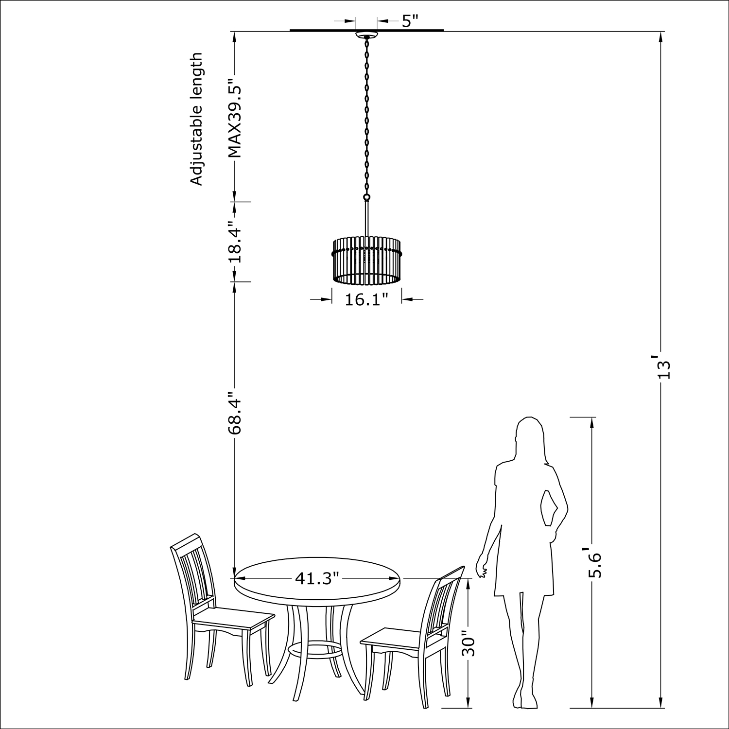 Casandra 4-Light Chrome Finish Crystal Chandelier LJ-3776-VRG