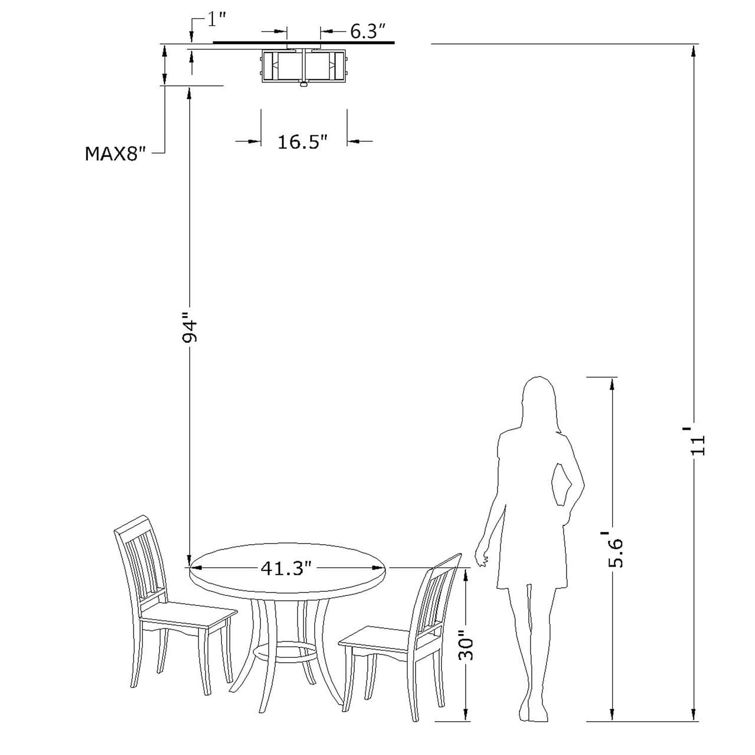 Laia 4-Light Metal Frame Textured Glass Panels Flush Mount-Antique Nickel LJ-3857-AYB