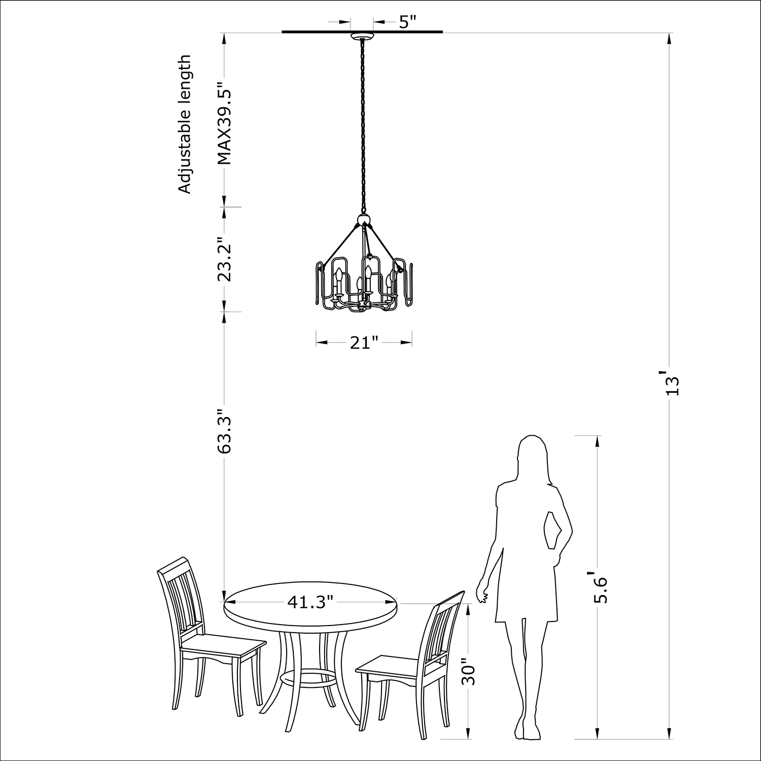 Aurelia 6-light Rustic Gold Finish Metal Drum Cage Chandelier LJ-4059-RDS