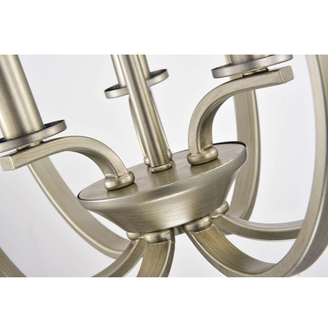 Mabel 3-light Champagne Contemporary Flush Mount Chandelier LJ-4134-URW