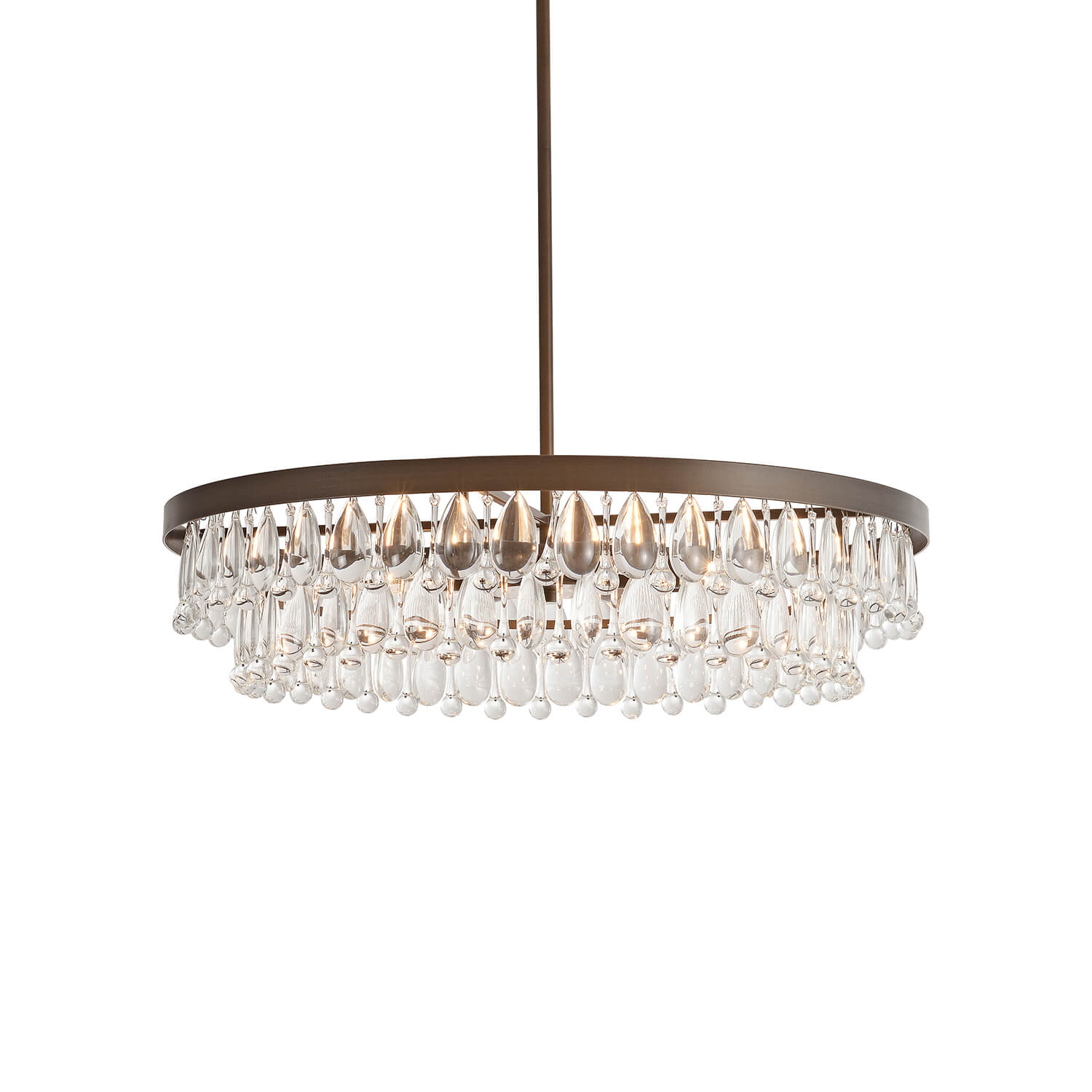 Viviana Crystal 6-light Chandelier - Bronze LJ-4405-TAD