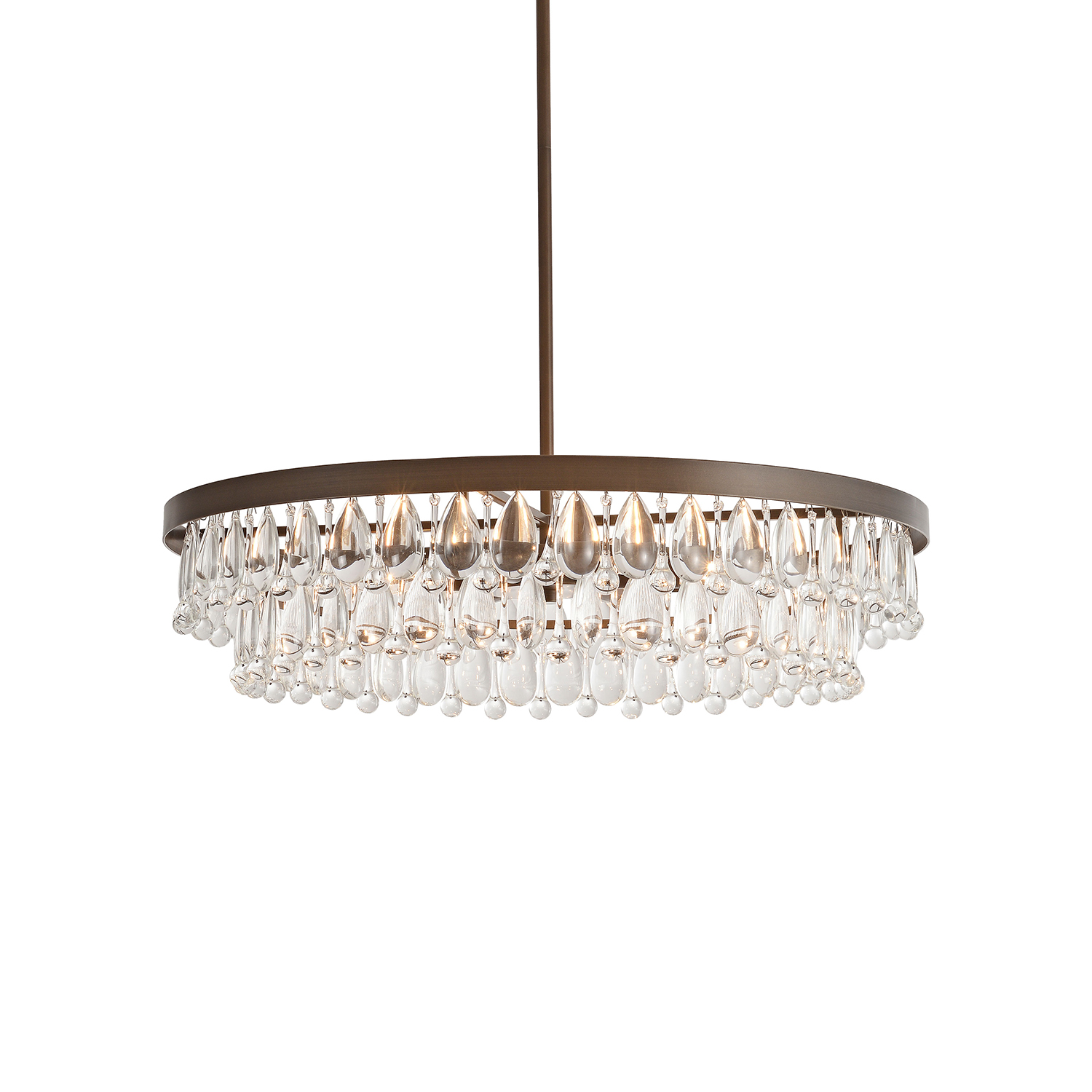 Viviana Crystal 6-light Chandelier - Bronze LJ-4405-TAD
