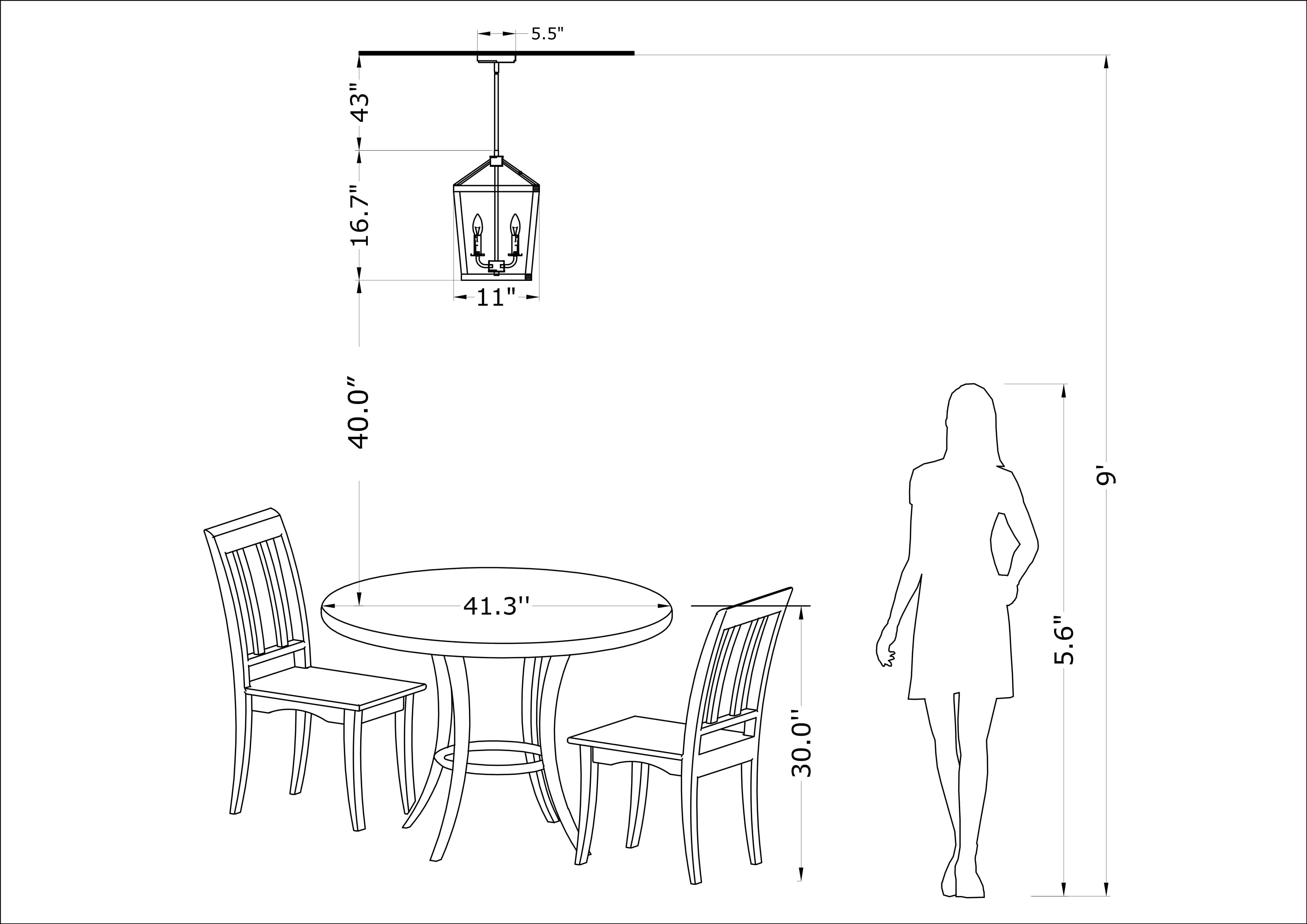 Ashley 4-Light Antique Black Iron and Wood Cage Chandelier LJ-7018-DFD